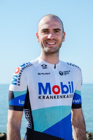 Mobil Krankenkasse Cycling Team - Porträt Konrad Ruda 2024.